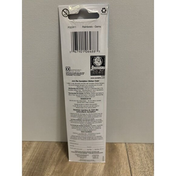 Vintage Sandylion Stickers Gems Rainbows, Sealed - Picture 3 of 4